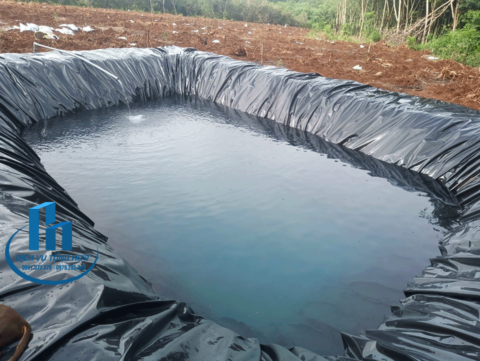 bạt HDPE cắt lẻ hàn sẵn khách tự trải