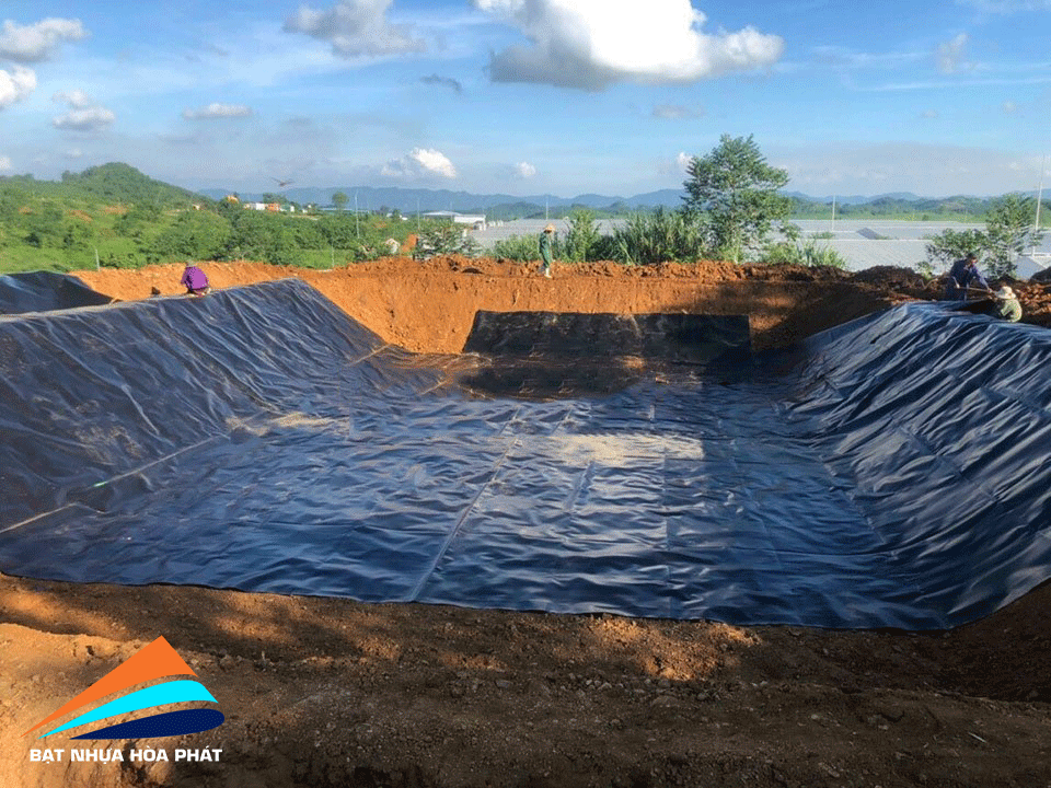 Hình ảnh: Bạt lót ao hồ chứa nước ở tại Cà Mau