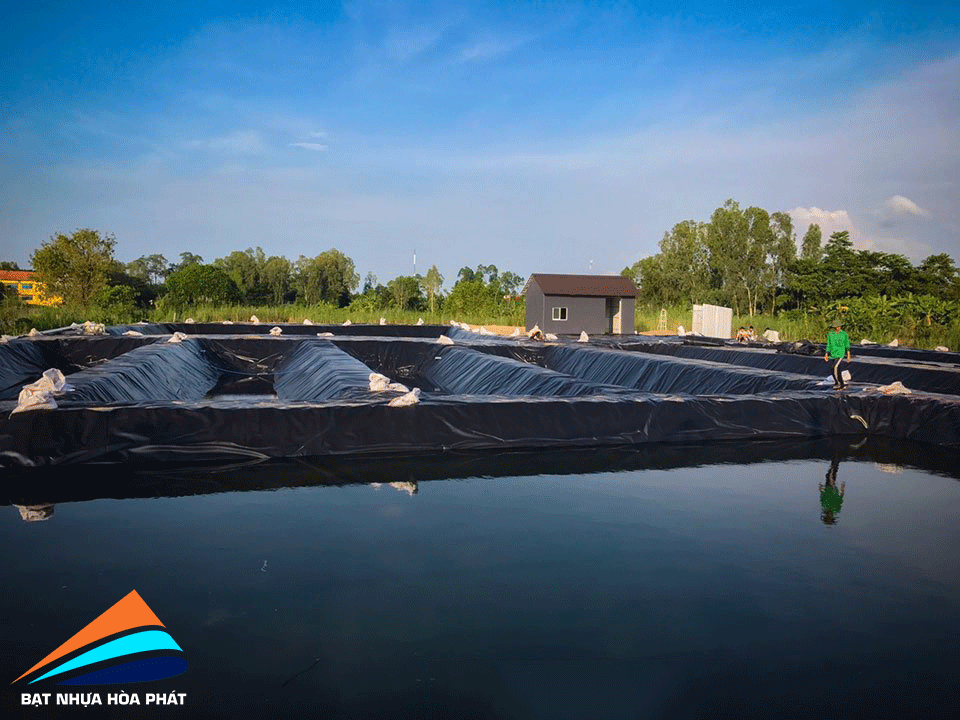 Hình ảnh: Bạt lót ao hồ chứa nước ở tại An Giang