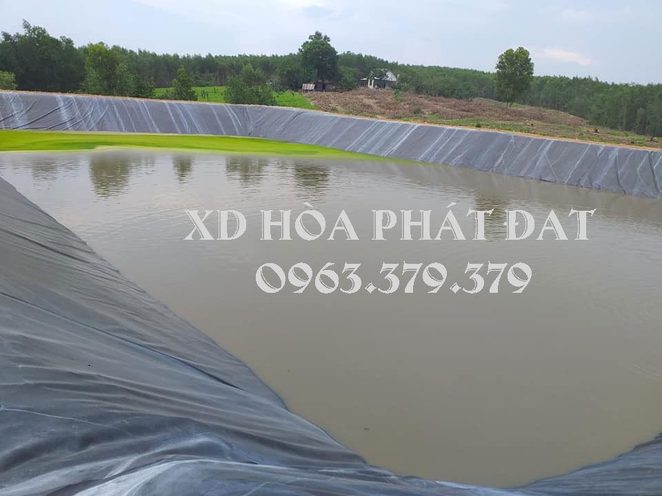 Hình ảnh: bạt chống thấm HDPE làm hồ chứa nước ngọt